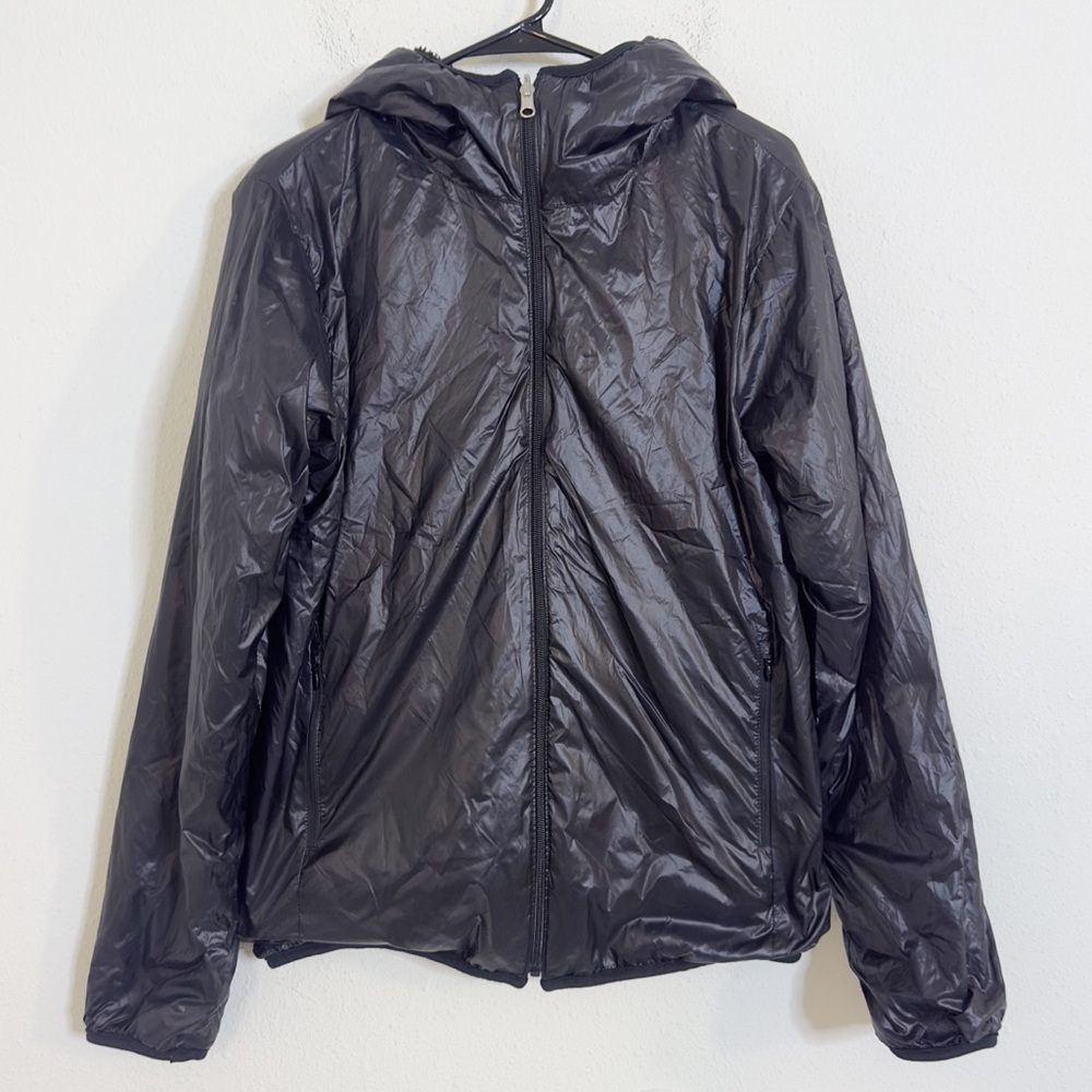 Soulland mixit reversible zip up Sherpa rain jacket